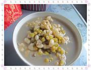 Barley soup with mung beans

