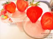 Watermelon strawberry ice drink
