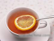 Tea with honey and lemon
